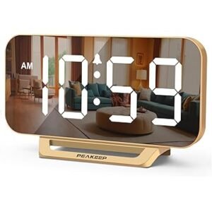 Digital Mirror Aesthetic Alarm Clock